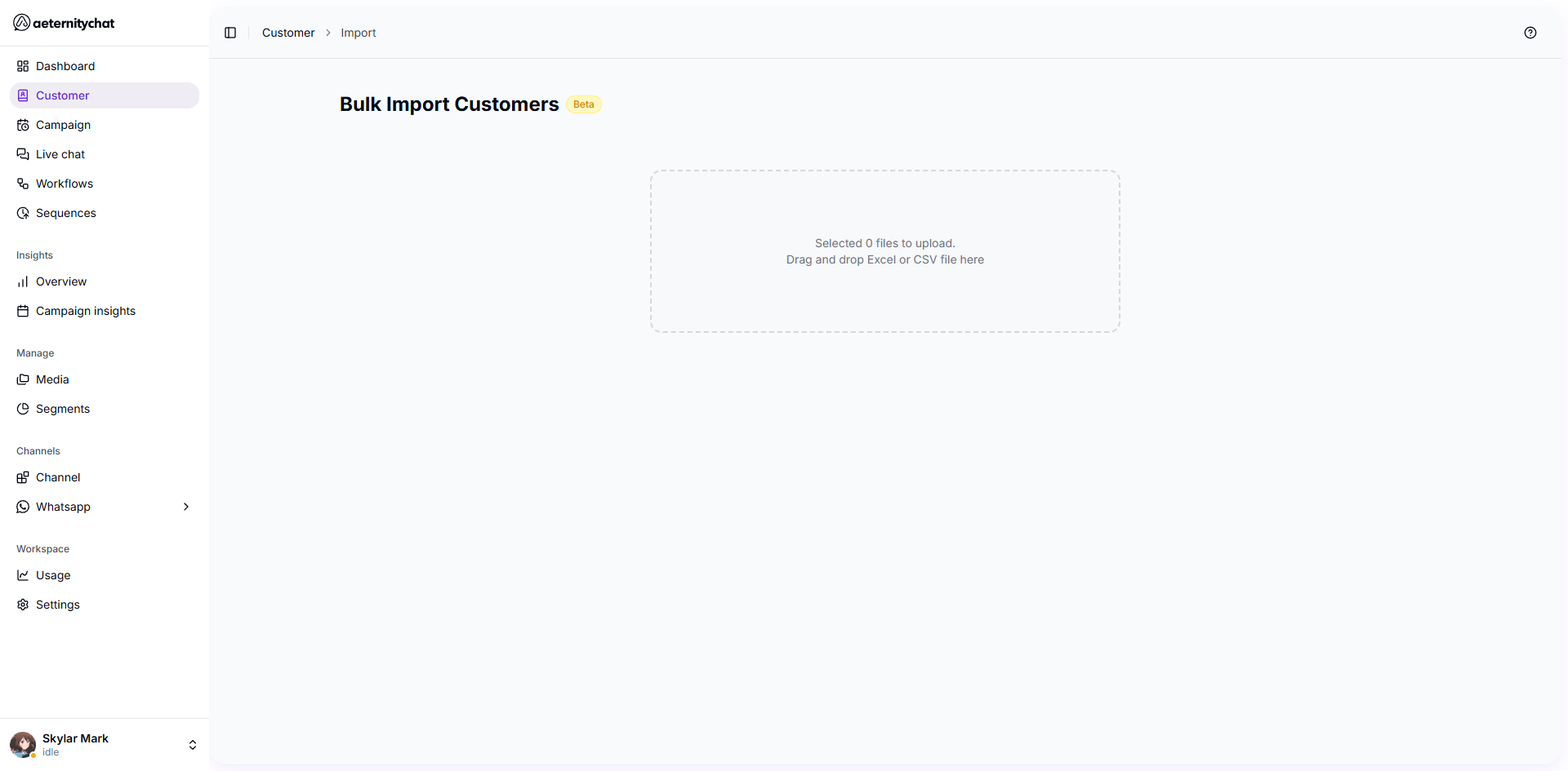 Import contacts